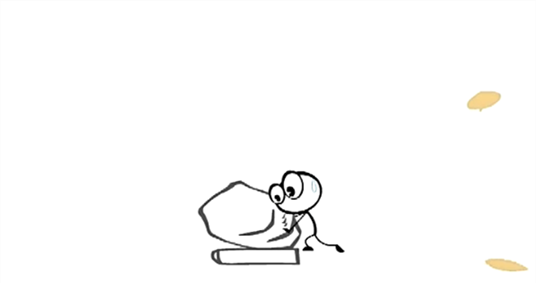 用大石头磨成小石牛