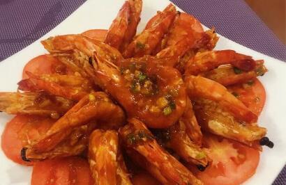 茄汁烧大虾 开胃又下饭的海鲜料理