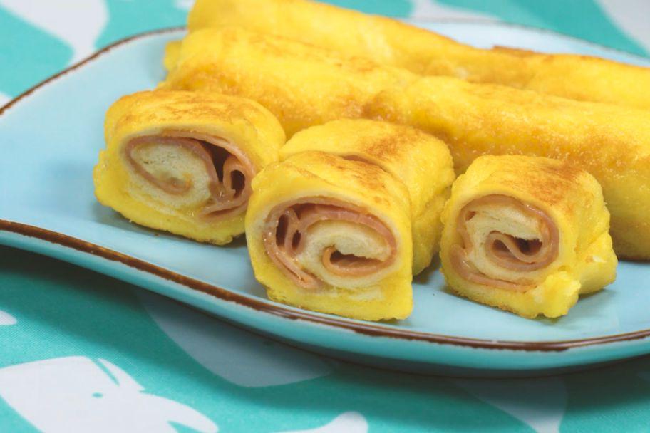 火腿吐司卷的做法，超级好吃哦！