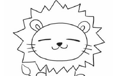 幼儿园狮子的简笔画步骤