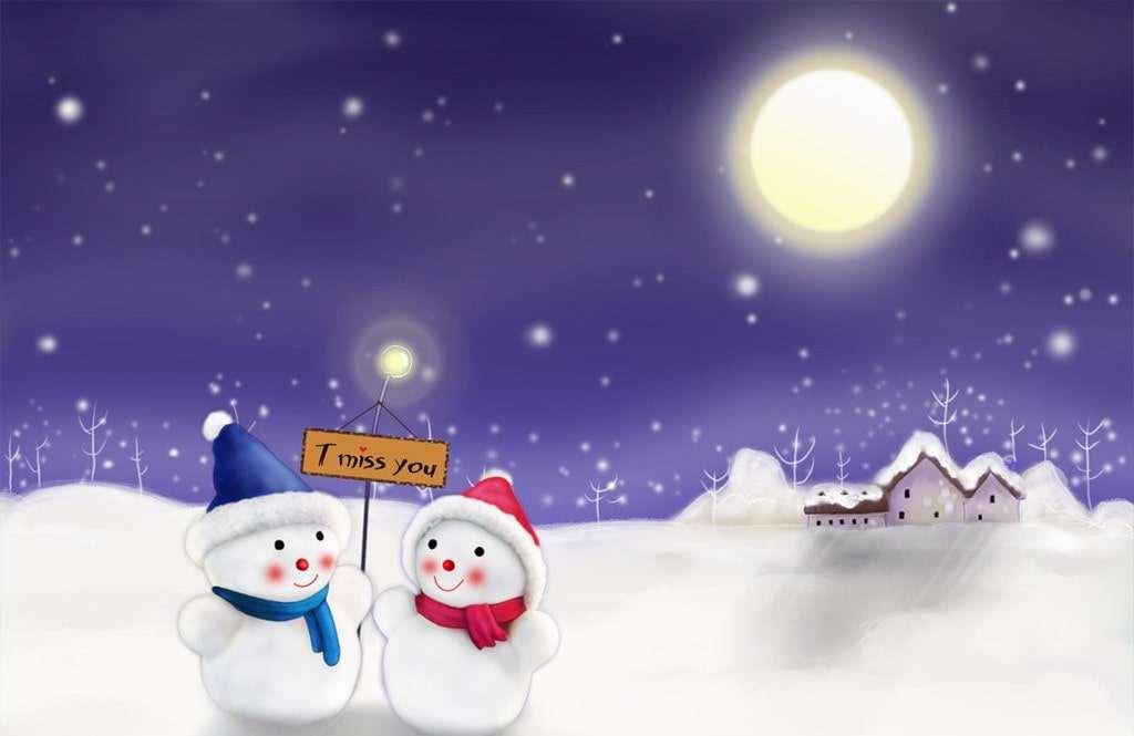 雪孩子和他的爸爸的故事
