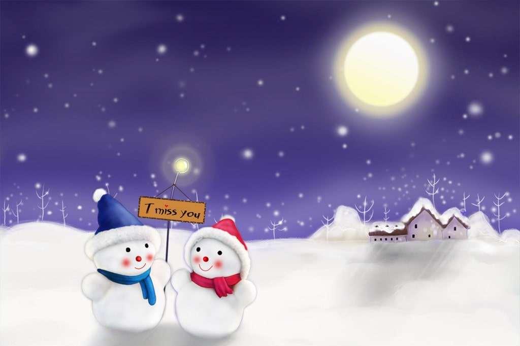 雪孩子和他的爸爸的故事