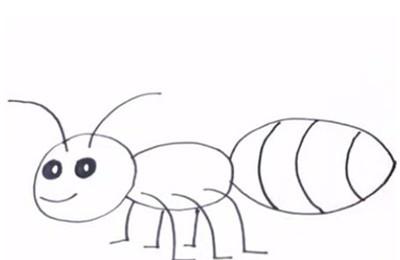 小蚂蚁简笔画怎么画