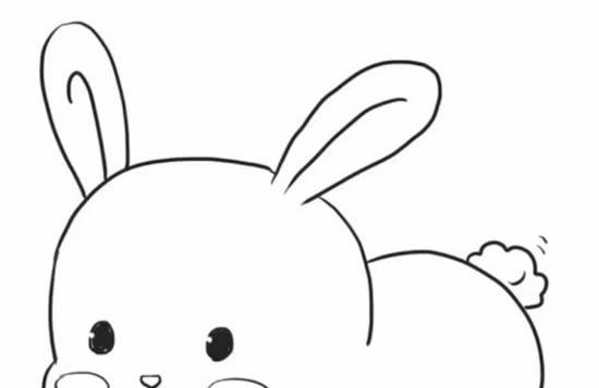 可爱小兔子简笔画步骤