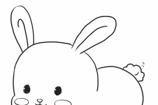 可爱小兔子简笔画步骤