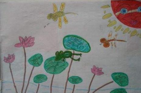 以蜻蜓为主题的儿童画图片大全