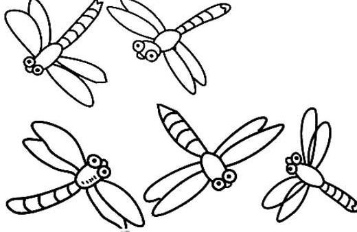 以小蜻蜓为主题的简笔画 蜻蜓怎么画漂亮又简单