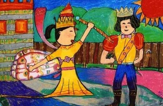 关于王子和公主的儿童画图片大全