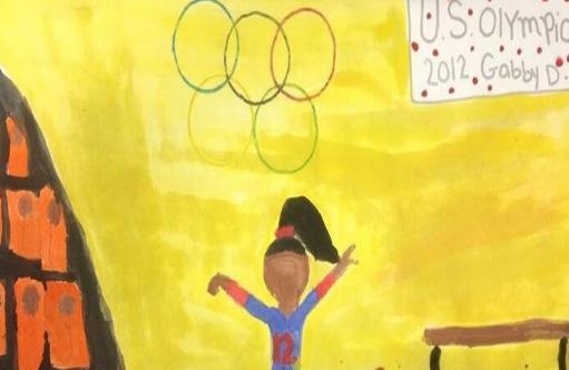 关于奥运会主题儿童画