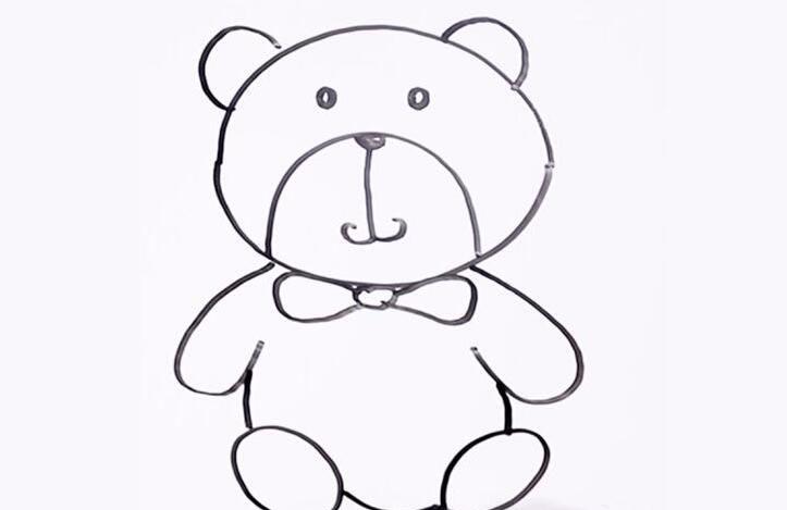 玩具熊简笔画
