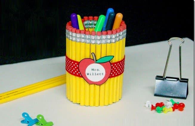 教师节铅笔创意笔筒礼物制作方法