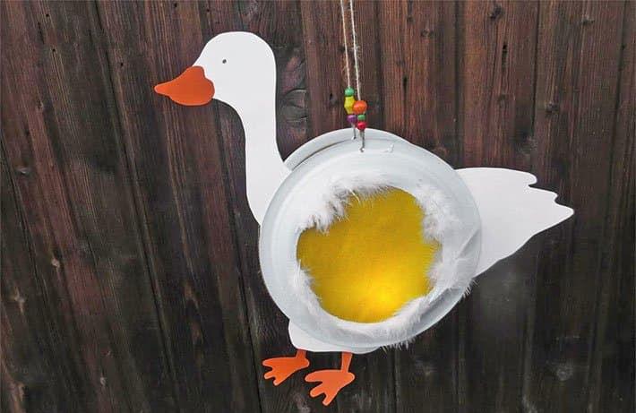中秋节可爱鸭子灯笼制作方法