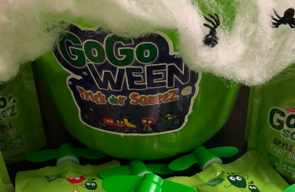 儿童零食健康专家GoGo squeeZ梦果鲜果泥在美国欢庆万圣节