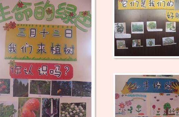 2019幼儿园植树节主题墙饰图片大全 幼儿园植树节环境布置