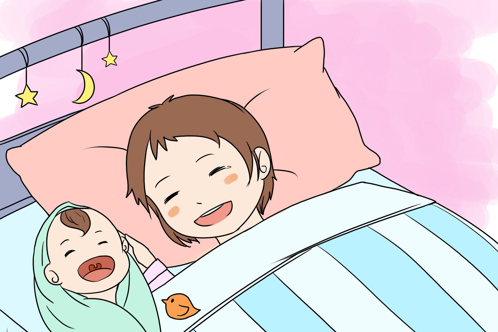 新生儿睡姿正确图片