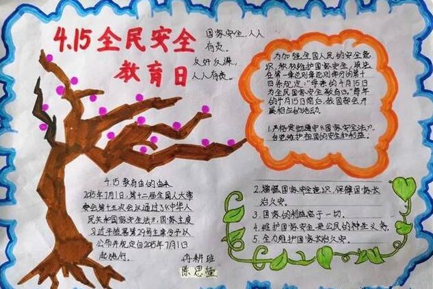 小學生安全教育手抄報簡單