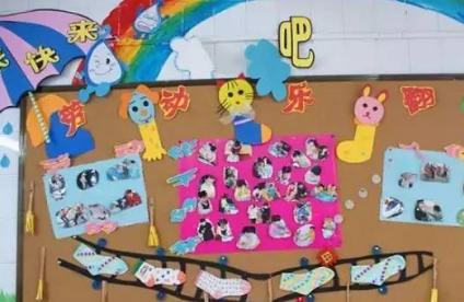 2019幼儿园五一劳动节主题墙布置 幼儿园五一主题墙设计图片