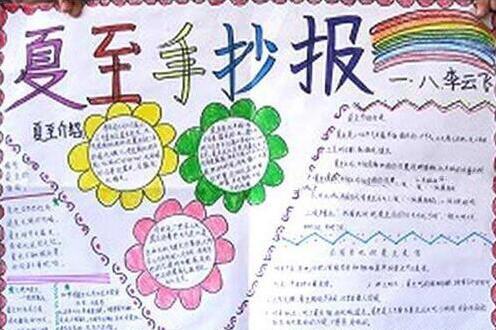 关于夏至的手抄报