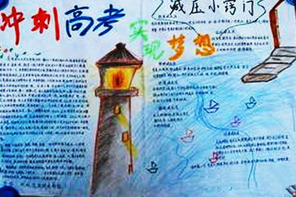 冲刺高考手抄报图片大全