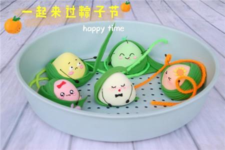 端午节彩泥粽子的做法