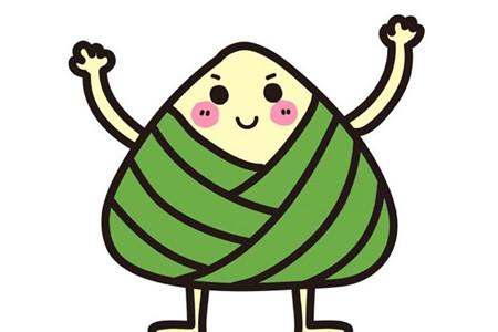 端午节可爱卡通粽子简笔画