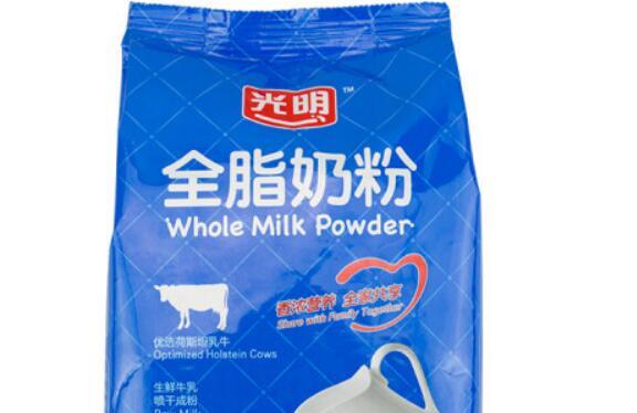 光明全脂奶粉含糖吗