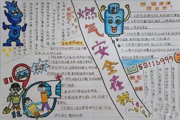燃气安全手抄报图片大全