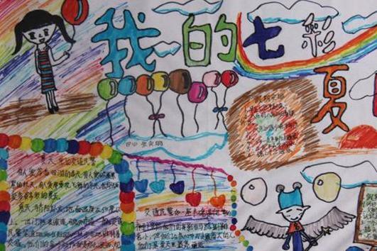 防中暑手抄报图片