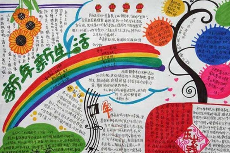 2018新年新气象手抄报图片大全