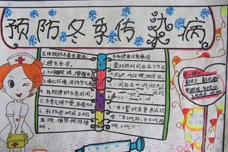预防冬季传染病手抄报图片