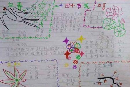 二十四节气之小暑手抄报