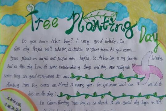 植树节英语手抄报图片大全