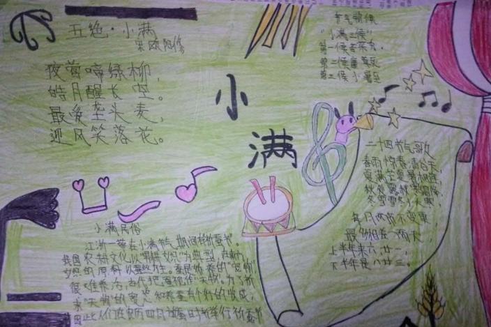 小满手抄报图片大全