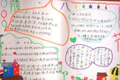 腊八节手抄报图片