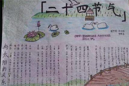 雨水手抄报图片大全