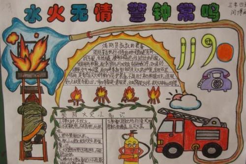 冬季安全手抄报图片大全