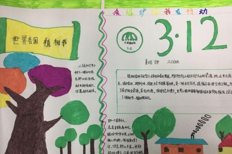 植树节手抄报