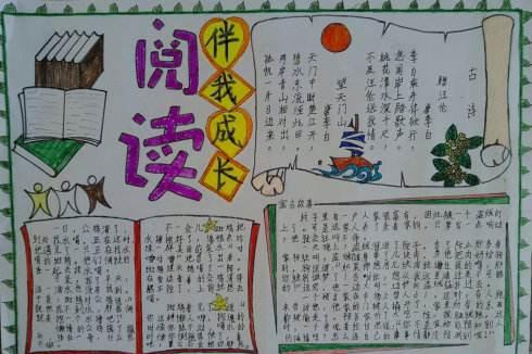 读书伴我成长手抄报图片大全