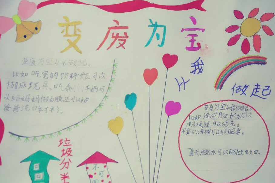 变废为宝手抄报图片大全