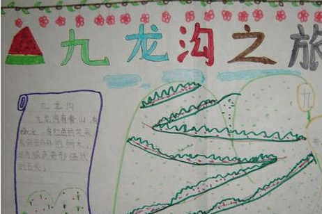 暑假旅游景点手抄报