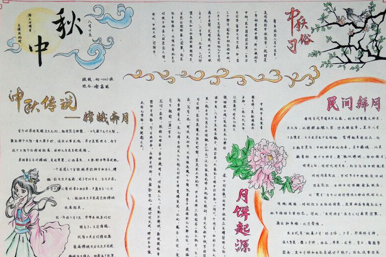 中秋节手抄报图片大全