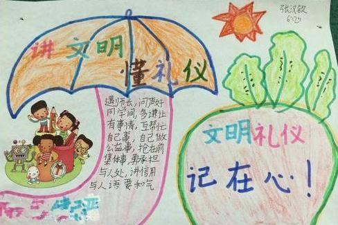 讲文明懂礼仪手抄报图片大全