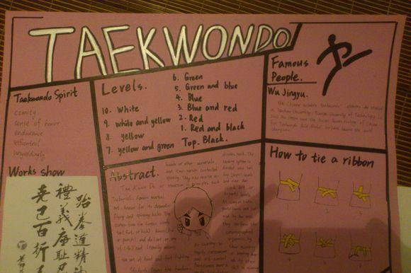 跆拳道手抄报图片大全