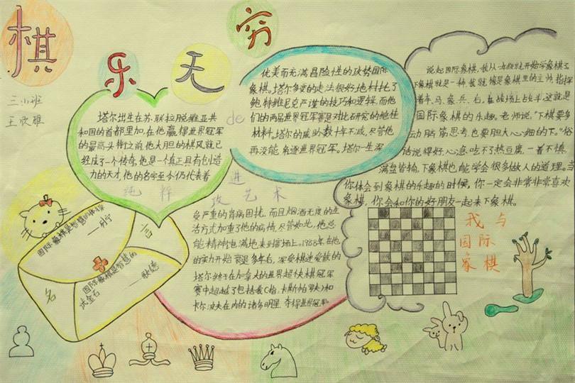 象棋手抄报图片大全
