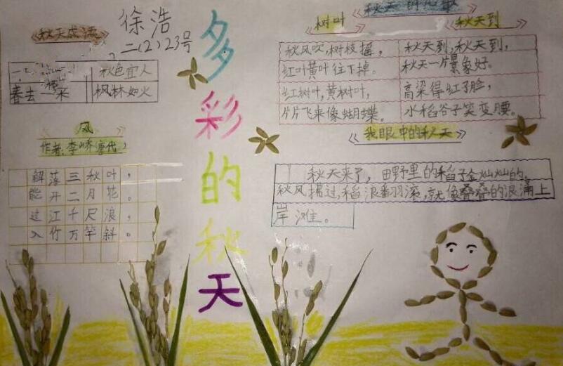 处暑手抄报简单又漂亮