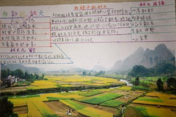 处暑手抄报简单图片