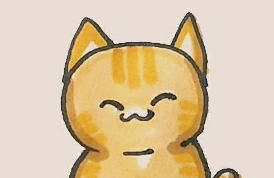 橘猫简笔画