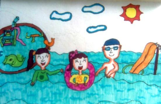 我的暑假生活儿童画图片大全 我的暑假生活儿童画简单又漂亮
