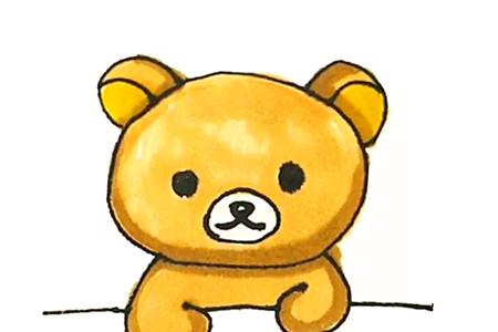 轻松熊简笔画步骤