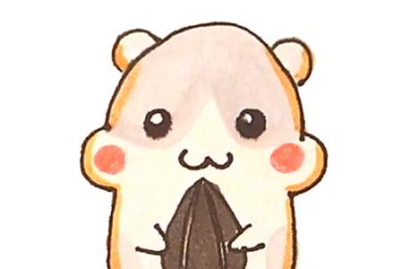 可爱的仓鼠简笔画画法步骤图解